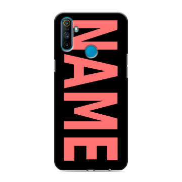 Силиконовый чехол на Realme C3 с принтом NAME