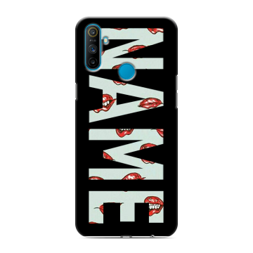 Силиконовый чехол на Realme C3 с принтом NAME