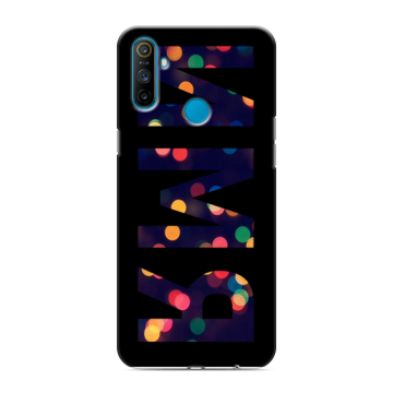 Силиконовый чехол на Realme C3 с принтом ИМЯ