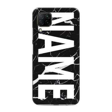 Силиконовый противоударный чехол на Huawei P40 Lite с принтом NAME