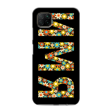 Силиконовый противоударный чехол на Huawei P40 Lite с принтом ИМЯ