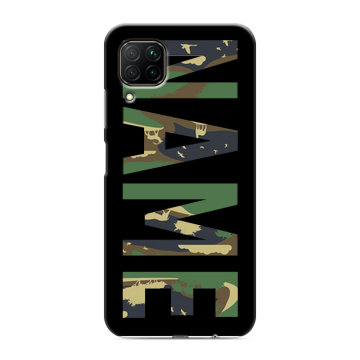 Силиконовый противоударный чехол на Huawei P40 Lite с принтом NAME