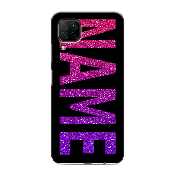 Силиконовый противоударный чехол на Huawei P40 Lite с принтом NAME