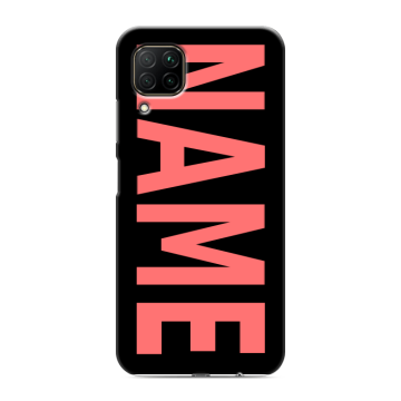Силиконовый противоударный чехол на Huawei P40 Lite с принтом NAME