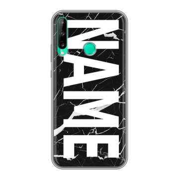 Силиконовый чехол на Huawei P40 Lite E с принтом NAME