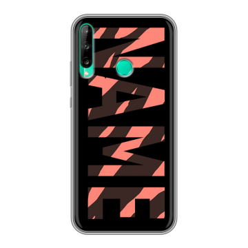 Силиконовый чехол на Huawei P40 Lite E с принтом NAME
