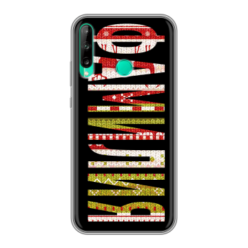 Силиконовый чехол на Huawei P40 Lite E с принтом ФАМИЛИЯ