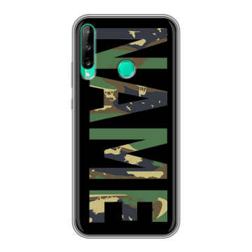 Силиконовый чехол на Huawei P40 Lite E с принтом NAME