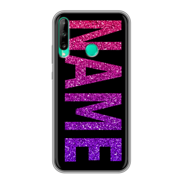 Силиконовый чехол на Huawei P40 Lite E с принтом NAME