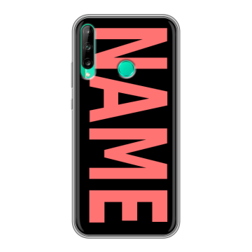 Силиконовый чехол на Huawei P40 Lite E с принтом NAME