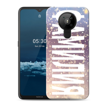 Силиконовый чехол на Nokia 5.3 с принтом ФАМИЛИЯ
