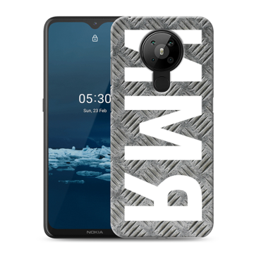 Силиконовый чехол на Nokia 5.3 с принтом ИМЯ