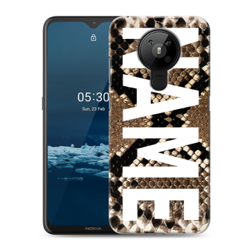 Силиконовый чехол на Nokia 5.3 с принтом NAME