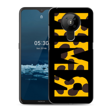 Силиконовый чехол на Nokia 5.3 с принтом ИМЯ