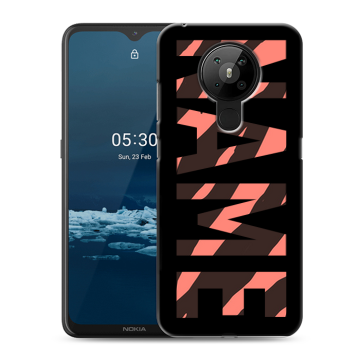 Силиконовый чехол на Nokia 5.3 с принтом NAME