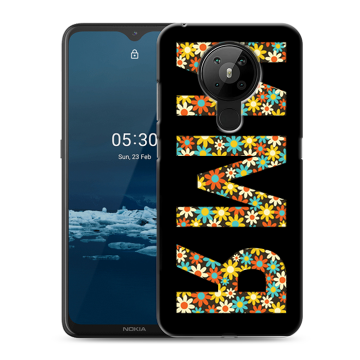 Силиконовый чехол на Nokia 5.3 с принтом ИМЯ