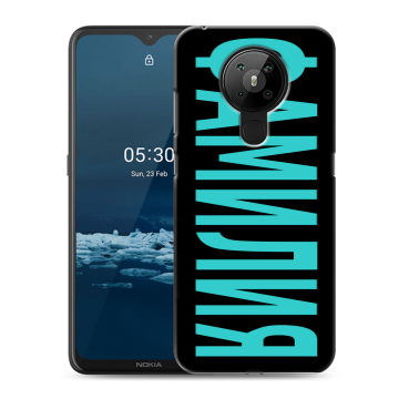 Силиконовый чехол на Nokia 5.3 с принтом ФАМИЛИЯ