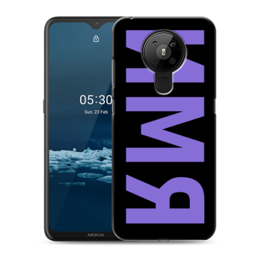 Силиконовый чехол на Nokia 5.3 с принтом ИМЯ