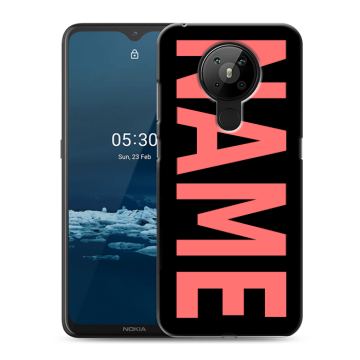 Силиконовый чехол на Nokia 5.3 с принтом NAME