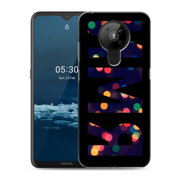 Силиконовый чехол на Nokia 5.3 с принтом ИМЯ