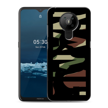 Силиконовый чехол на Nokia 5.3 с принтом NAME