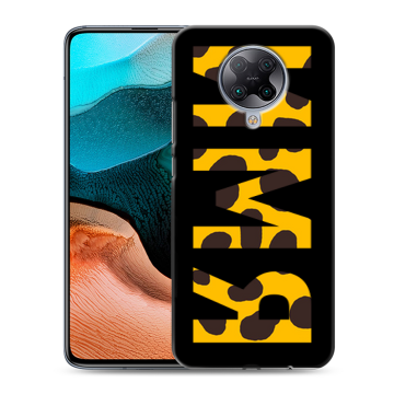 Силиконовый чехол на Xiaomi RedMi K30 Pro с принтом ИМЯ