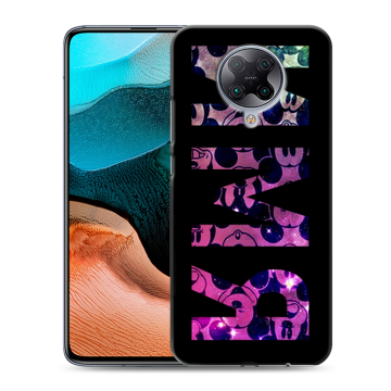 Силиконовый чехол на Xiaomi RedMi K30 Pro с принтом ИМЯ