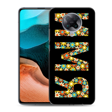 Силиконовый чехол на Xiaomi RedMi K30 Pro с принтом ИМЯ