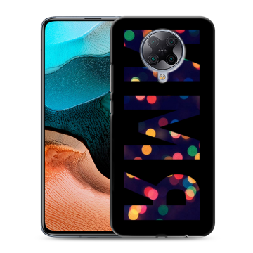 Силиконовый чехол на Xiaomi RedMi K30 Pro с принтом ИМЯ