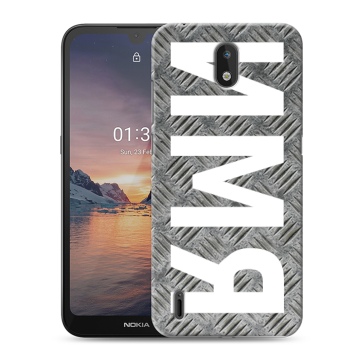 Силиконовый чехол на Nokia 1.3 с принтом ИМЯ