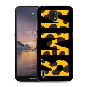 Силиконовый чехол на Nokia 1.3 с принтом ИМЯ