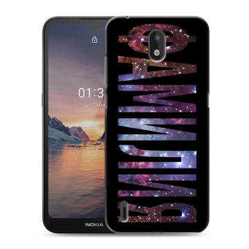 Силиконовый чехол на Nokia 1.3 с принтом ФАМИЛИЯ