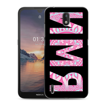Силиконовый чехол на Nokia 1.3 с принтом ИМЯ