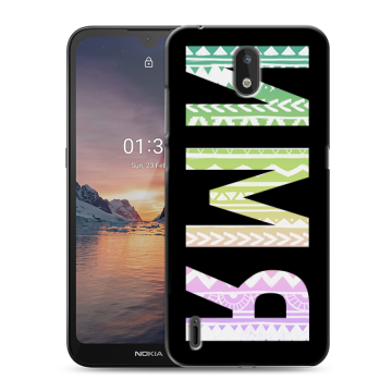 Силиконовый чехол на Nokia 1.3 с принтом ИМЯ