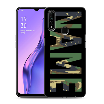 Силиконовый противоударный чехол на OPPO A31 с принтом NAME