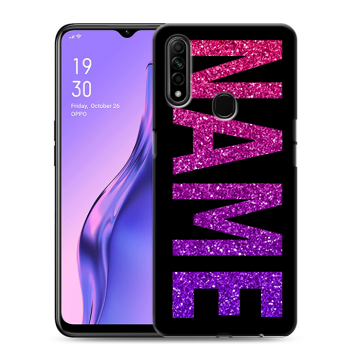 Силиконовый противоударный чехол на OPPO A31 с принтом NAME