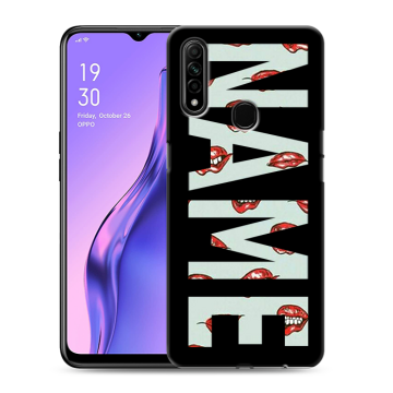 Силиконовый противоударный чехол на OPPO A31 с принтом NAME
