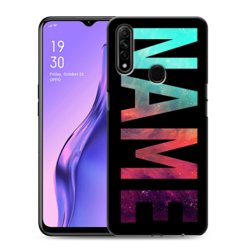Силиконовый противоударный чехол на OPPO A31 с принтом NAME