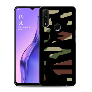 Силиконовый противоударный чехол на OPPO A31 с принтом NAME