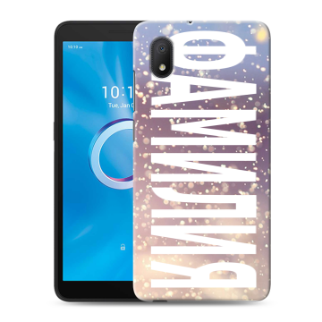 Силиконовый чехол на Alcatel 1B (2020) с принтом ФАМИЛИЯ