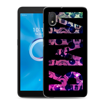 Силиконовый чехол на Alcatel 1B (2020) с принтом ИМЯ