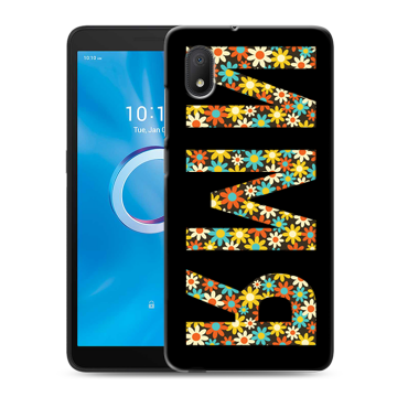 Силиконовый чехол на Alcatel 1B (2020) с принтом ИМЯ