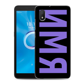 Силиконовый чехол на Alcatel 1B (2020) с принтом ИМЯ