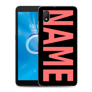 Силиконовый чехол на Alcatel 1B (2020) с принтом NAME
