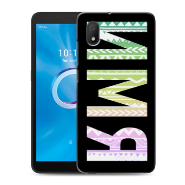 Силиконовый чехол на Alcatel 1B (2020) с принтом ИМЯ