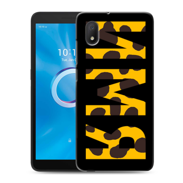 Силиконовый чехол на Alcatel 1A (2020) с принтом ИМЯ