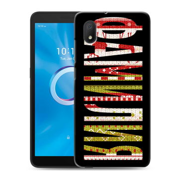 Силиконовый чехол на Alcatel 1A (2020) с принтом ФАМИЛИЯ