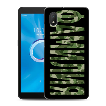 Силиконовый чехол на Alcatel 1A (2020) с принтом ФАМИЛИЯ