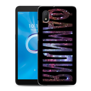 Силиконовый чехол на Alcatel 1A (2020) с принтом ФАМИЛИЯ