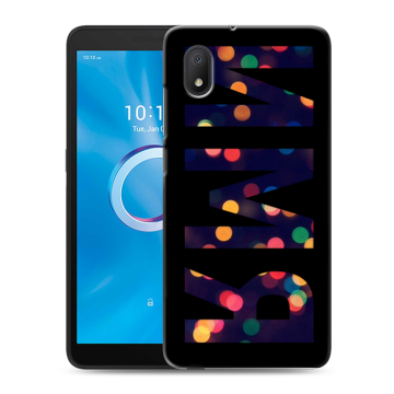 Силиконовый чехол на Alcatel 1A (2020) с принтом ИМЯ